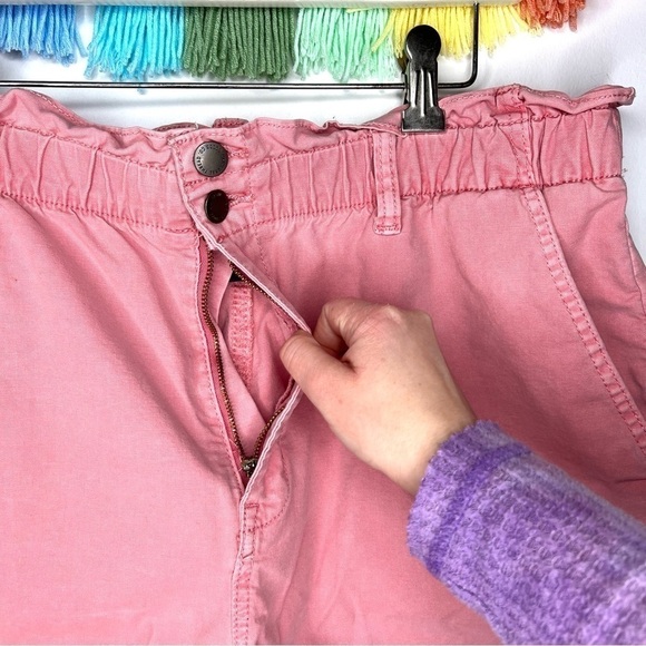 Universal Thread Target Pink High Waisted Paper Bag Baggy Shorts Size XL - Picture 5 of 15